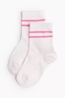 H&M Набор из трех пар спортивных носков, розовый