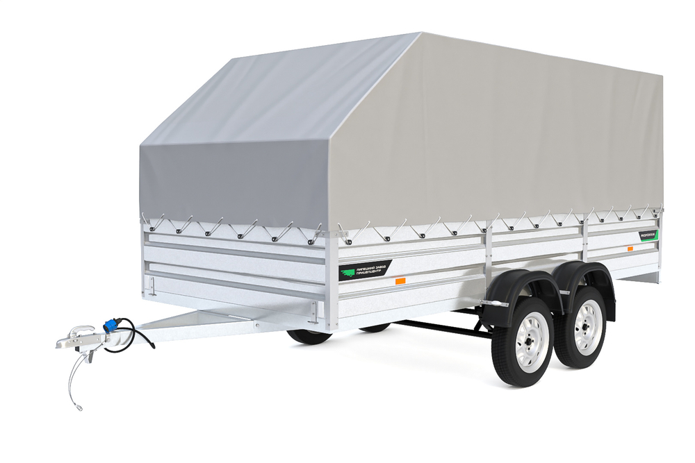 Тент + каркас на 2ос. прицеп 4319- 03 (05) скошенный.