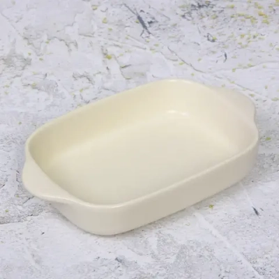 Форма керамическая для запекания «Акварель» 22,5*13,7*4,5см, молочная