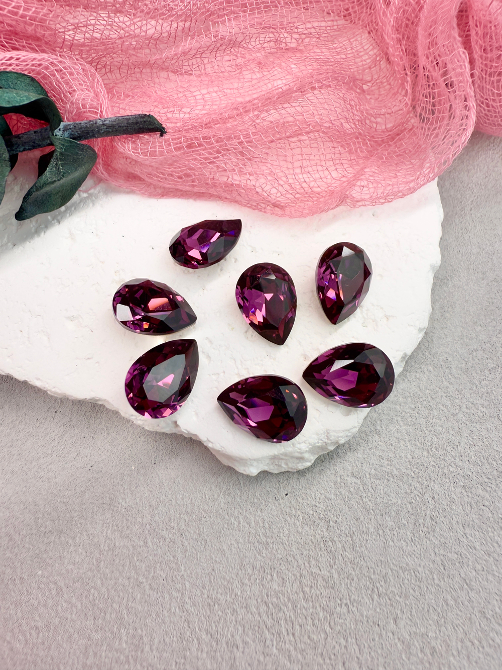 Капля Drop 14*10 мм, Amethyst