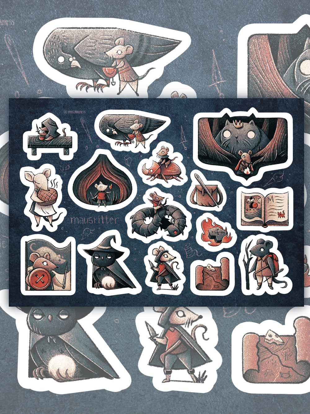 Стикерпак по вселенной НРИ Mausritter