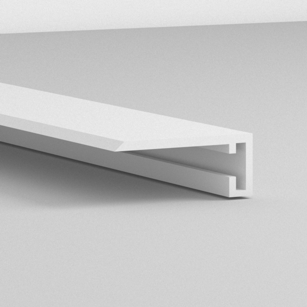 Алюминиевый мини плинтус ПО-189 без покрытия 2700 мм