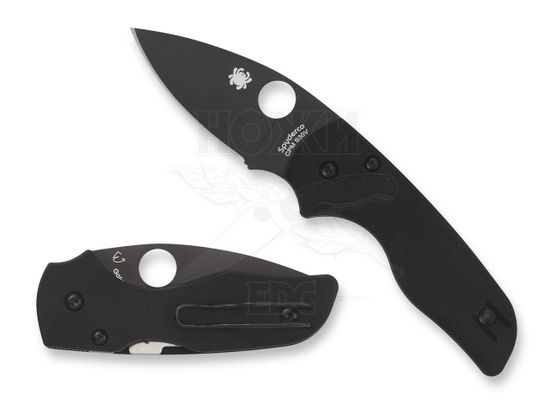 Складной нож Spyderco Lil Native 230GPBBK c клинком из стали CPM-S30V, рукоять G10