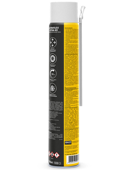 KRASS ULTRAFLEX Пена монтажная бытовая всесезонная EXTRA 650мл (LAKRA)