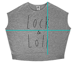 Футболка Lock&Loll серый меланж