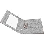 Папка-регистратор 75мм, бумвинил, Attomex, карман на корешке, нижний металлический кант, черный