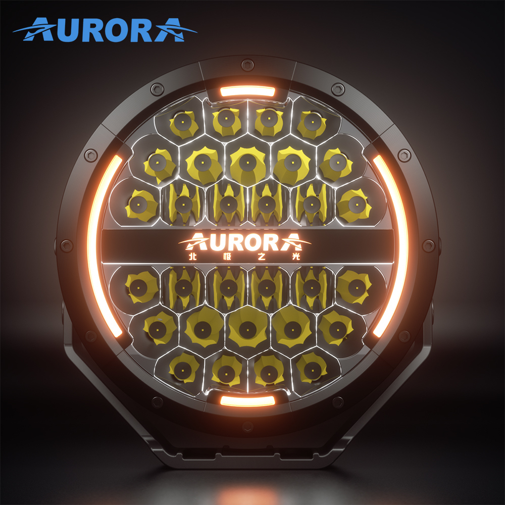 Прожектор 7" прожектор Aurora комбинированного белого света ALO-P-R-7-C34D1-AW