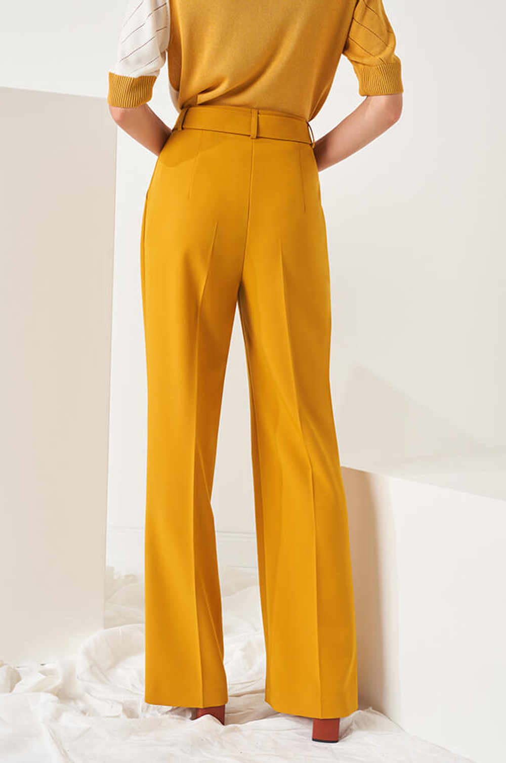 3965 Брюки женские (горчичный)