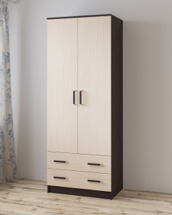 Шкаф Лагуна 80 см, венге/дуб молочный