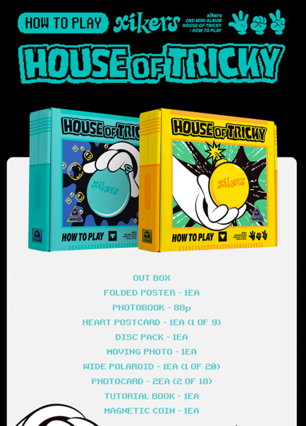 xikers - 2ND MINI ALBUM HOUSE OF TRICKY : HOW TO PLAY