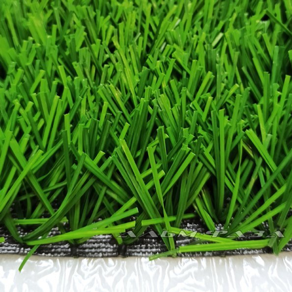 Трава искусственная "Атланта" 40 мм Dtex 12000, ширина 2м, рулон 25м, 50кв.м