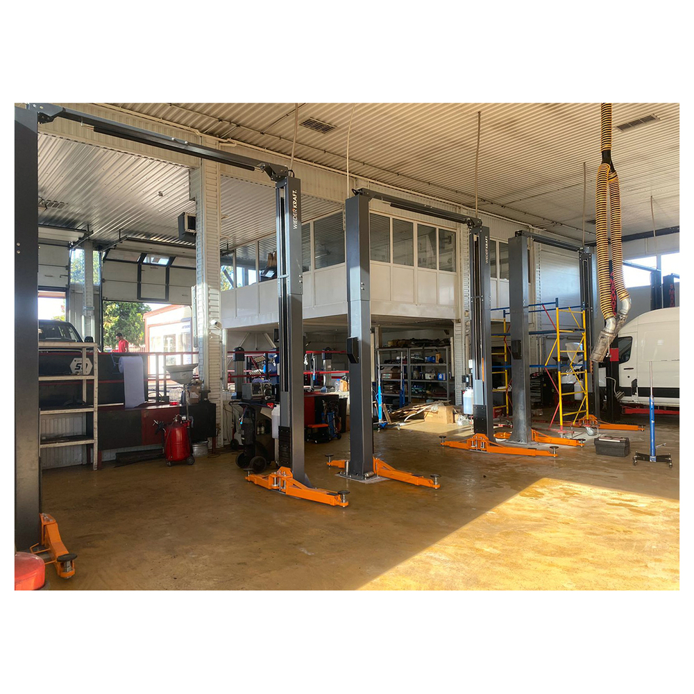 WDK-529 Подъемник двухстоечный с верхней синхронизацией 4 тонны, одност.разбл., 380В