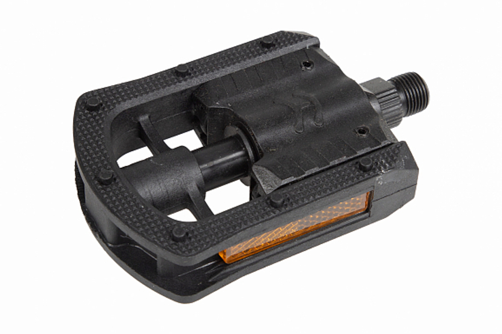 Педали MX-P179, ось 9/16", складные со светоотражателями, нейлоновые чёрные