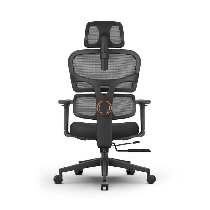 Эргономичное компьютерное кресло FoxGear NETZ модель XO - office edition (FG-NETZ-XO-BK)
