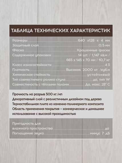 SPC ламинат I-Floors Chamfer 4v - Дуб Самарский