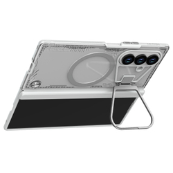 Чехол светло серого цвета (Twilight Gray) с MagSafe на Samsung Galaxy Fold 7, серия Iceblade Prop Magnetic от Nillkin