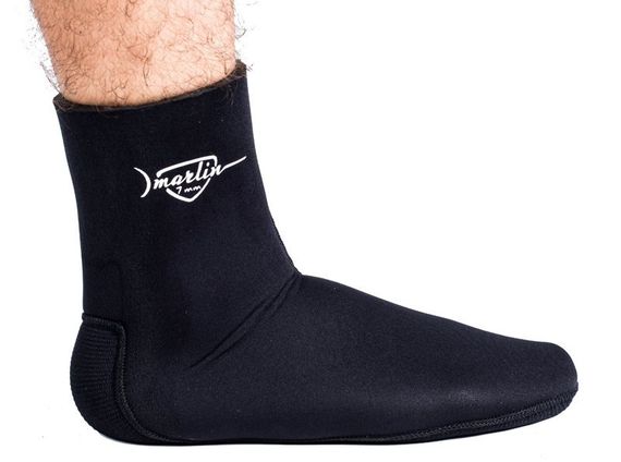 Носки Marlin Anatomic Duratex 10 мм Черные