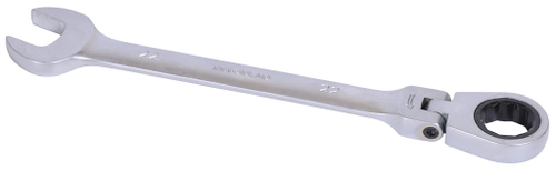 Ключ комбинированный трещоточный шарнирный 22x22