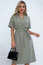 Платье Хистори (оливковый) Р11-1205/3 Nikol