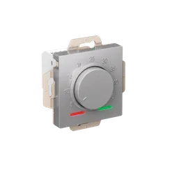 ATLASDESIGN ТЕРМОСТАТ электронный для теплого пола с датчиком, 10A, механизм, АЛЮМИНИЙ