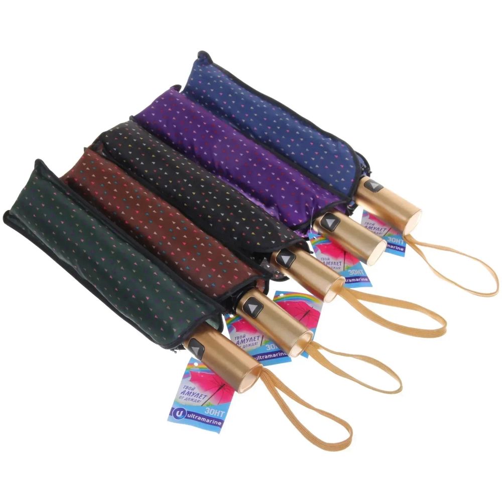 Зонт женский полуавтомат «Флора», цвет микс, 8 спиц, d-100см, длина в слож. виде 30см