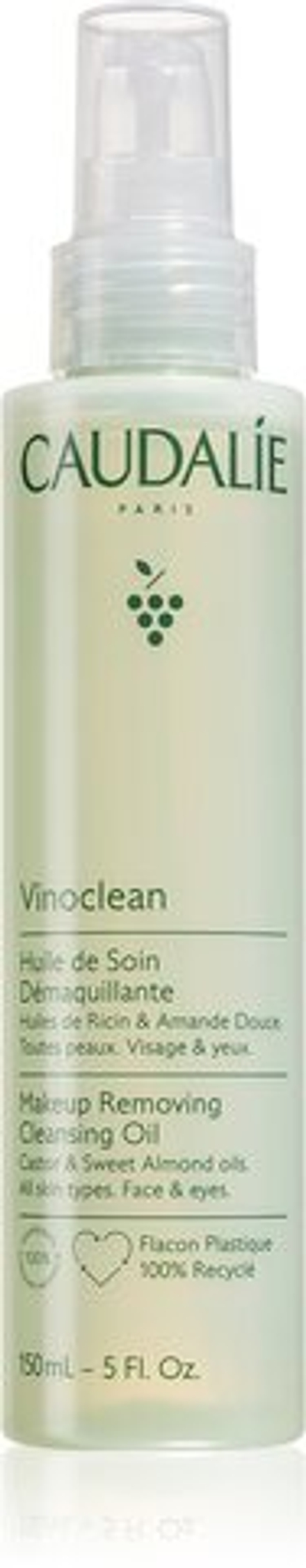 Caudalie Vinoclean - очищающее масло для снятия макияжа с лица и области вокруг глаз /   150  ml  / GTIN 3522930003175
