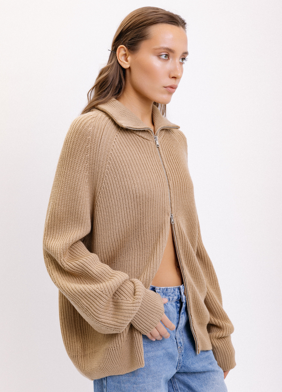 Кардиган на молнии