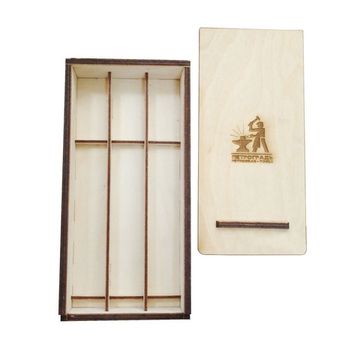 Ящик для резчицких ножей ПЕТРОГРАДЪ, 3 секции