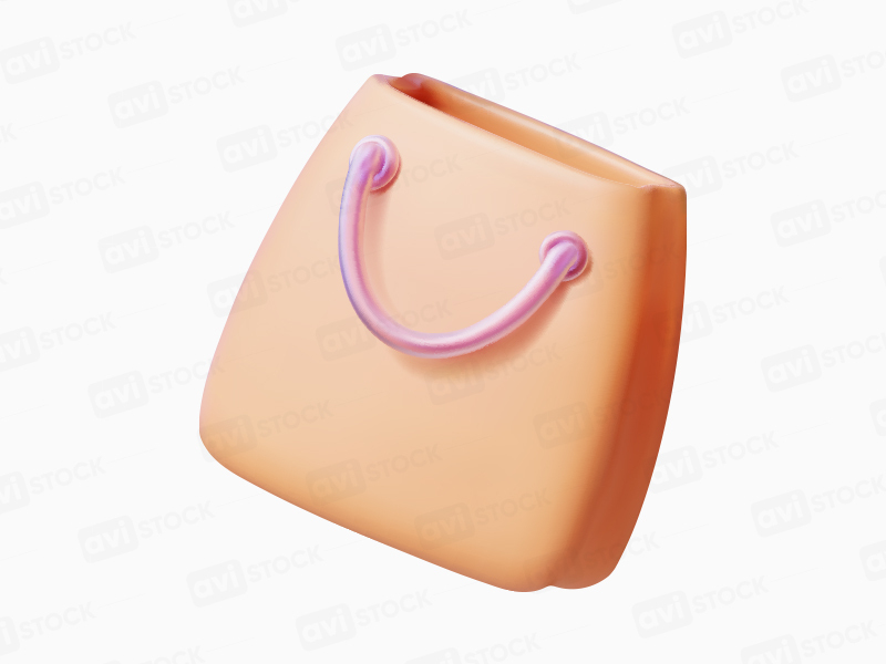 3D Сумка в мультяшном стиле