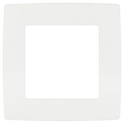 Рамка для розеток и выключателей ЭРА Серия 12 12-5001-01М на 1 пост, белый матовый