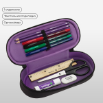 Пенал корпусный 1 отделение, 220*90*45 мм, Berlingo "Purple Magic", полиэстер