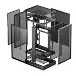 Корпус Deepcool CH270 DIGITAL без БП, черный, mATX/m-ITX