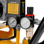 Компрессор безмасляный, малошумный  DLS 2250/100, 2250 Вт, 3x750, 100 л, 410 л/мин блок управления/ Denzel