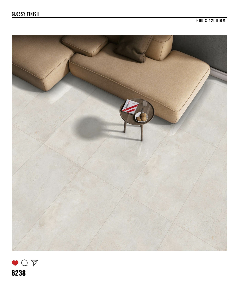 Керамогранит glossy №3 60х120, 6238