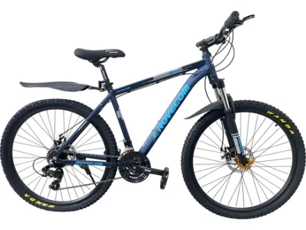 Велосипед Rovecom 27,5" 21скор (Алюминиевая рама, диск. тормоз) Синий (матовый) Rov-400-27,5-1