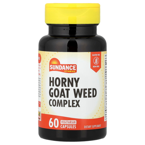 Sundance Vitamins, Комплекс Horny Goat Weed, 60 вегетарианских капсул
