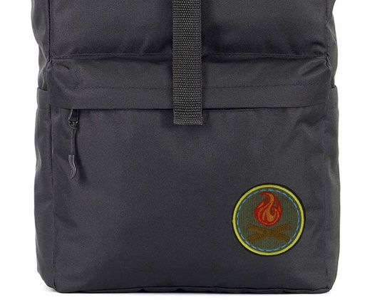 Нашивка термоаппликация на одежду и на рюкзак. Camp Fire