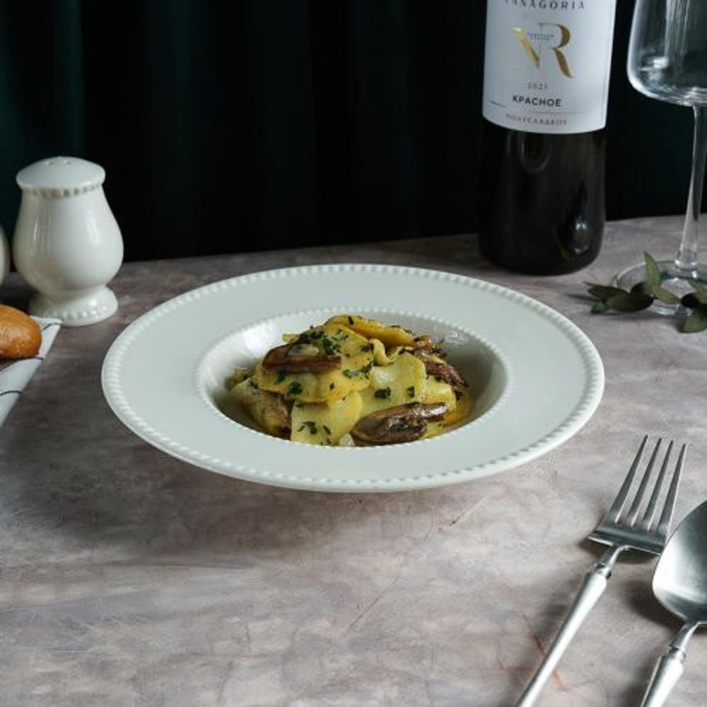 Тарелка глубокая d=23 cм,фарфор "NOBLE" серия "LUXE"