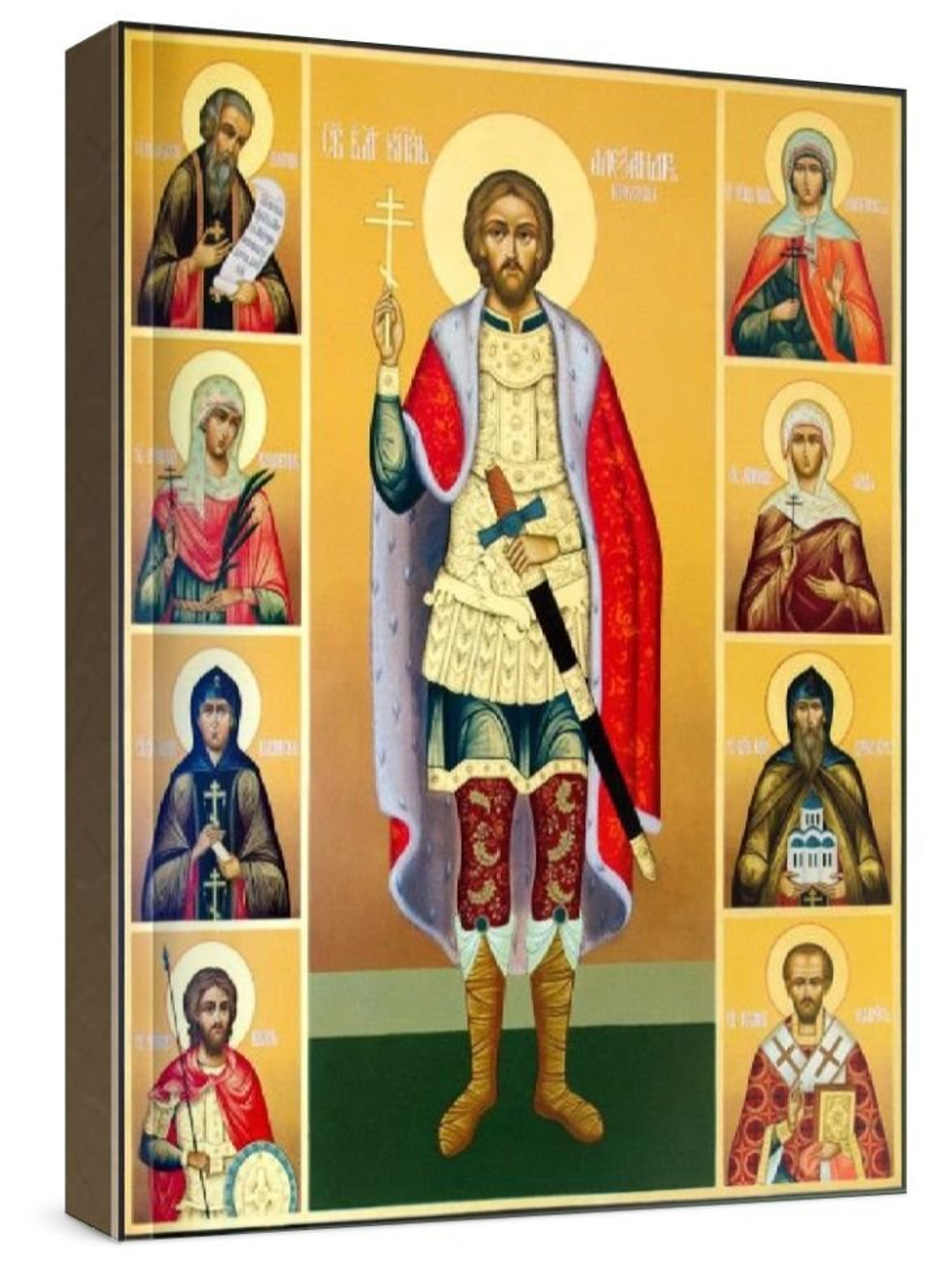 Александр Невский (рукописная икона)