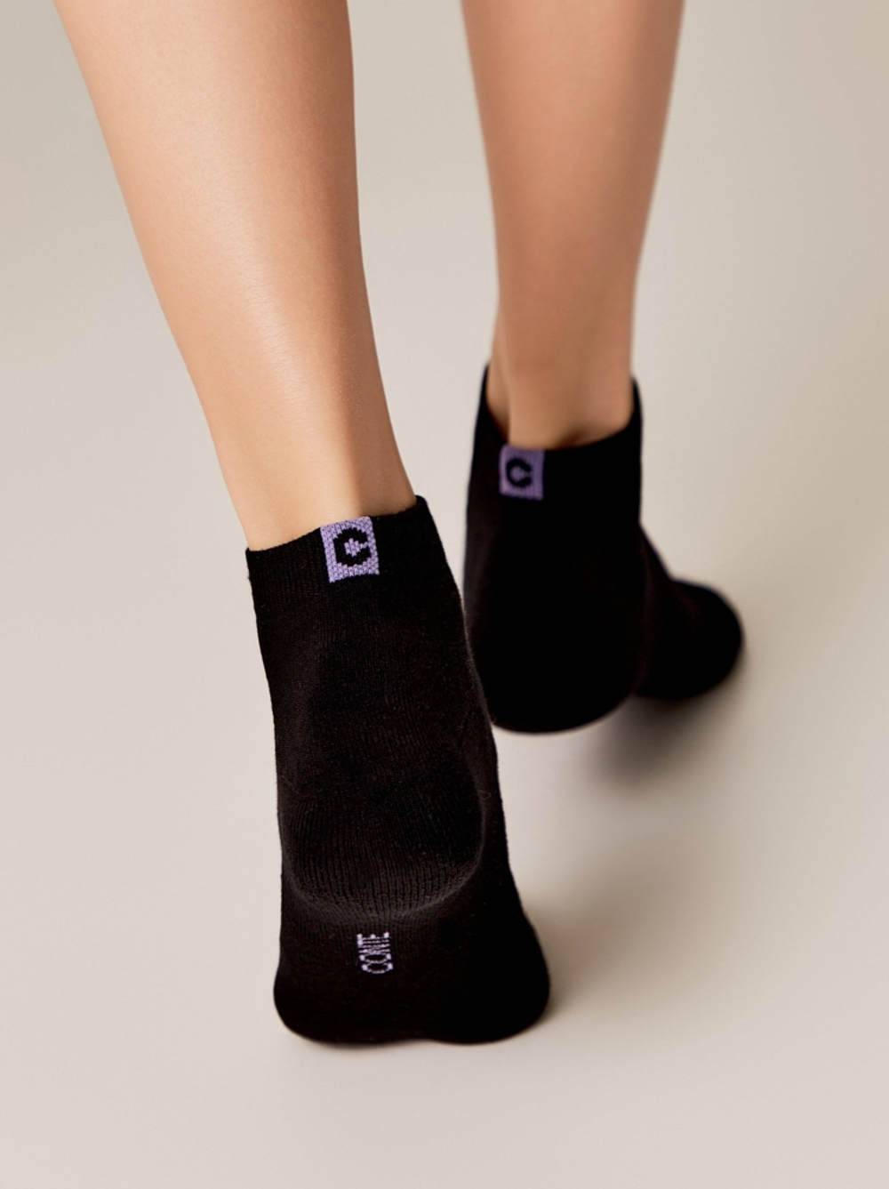 CONTE ELEGANT ACTIVE Носки женские хлопковые (короткие, махр. стопа)