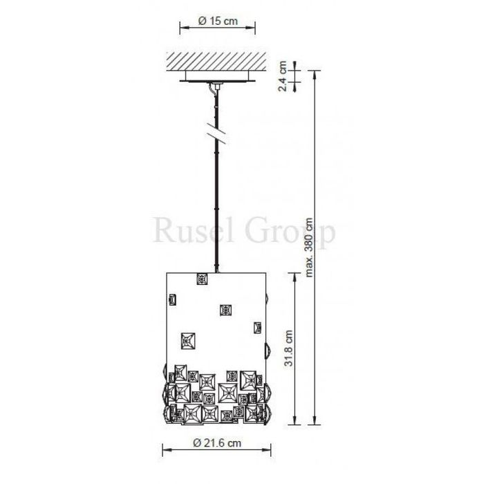 Подвесной светильник Swarovski MOSAIX 21.6 CM A.9950 NR 700 275