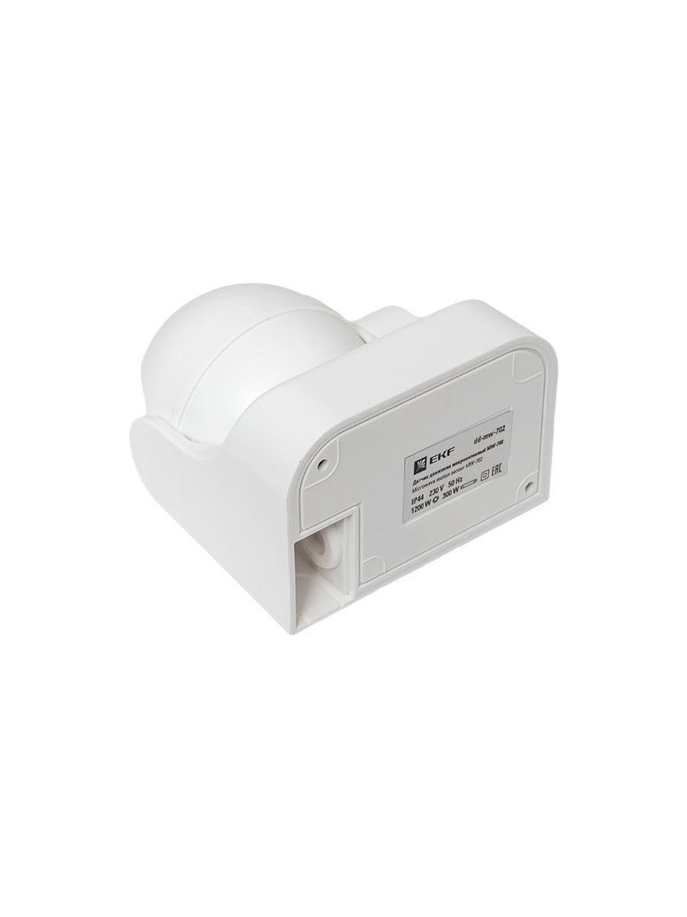Датчик движения микроволновый MW-702 1200Вт 180град. до 15м IP44 бел. PROxima EKF dd-mw-702