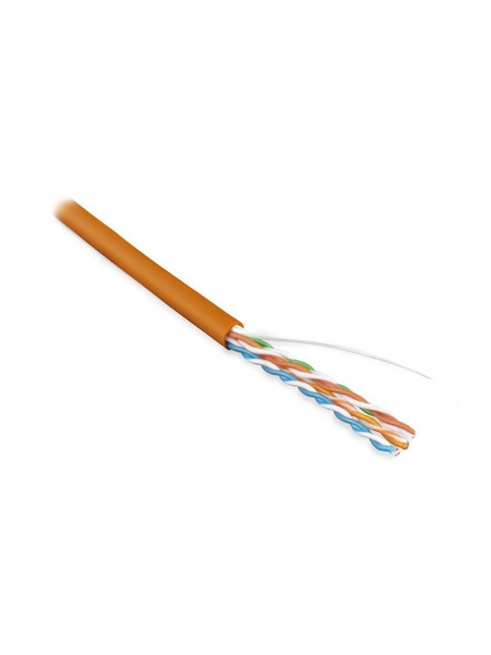 Кабель витая пара U/UTP кат.5E 4х2х24AWG solid LSZH нг(А)-HF UUTP4-C5E-S24-IN-LSZH-OR-305 оранж. (уп.305м) Hyperline 46858