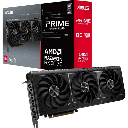 Видеокарта ASUS Radeon RX 9070 PRIME OC 16GB (PRIME-RX9070-O16G), (90YV0LI1-M0NA00)