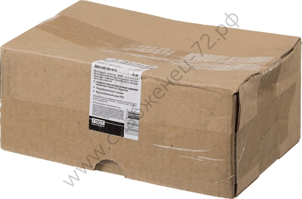 ЗУБР DIN 7985 кл. пр. 4.8, M5 x 12 мм, винт с полусферической головкой, цинк, 5 кг (303150-05-012)