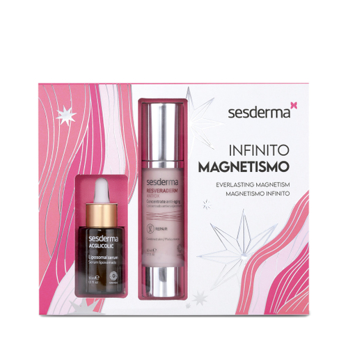 Sesderma - Подарочный набор INFINITO MAGNETISMO: ACGLICOLIC Сыворотка с гликолевой кислотой, 30 мл + RESVERADERM ANTIOX Крем омолаживающий концентрированный, 50 мл