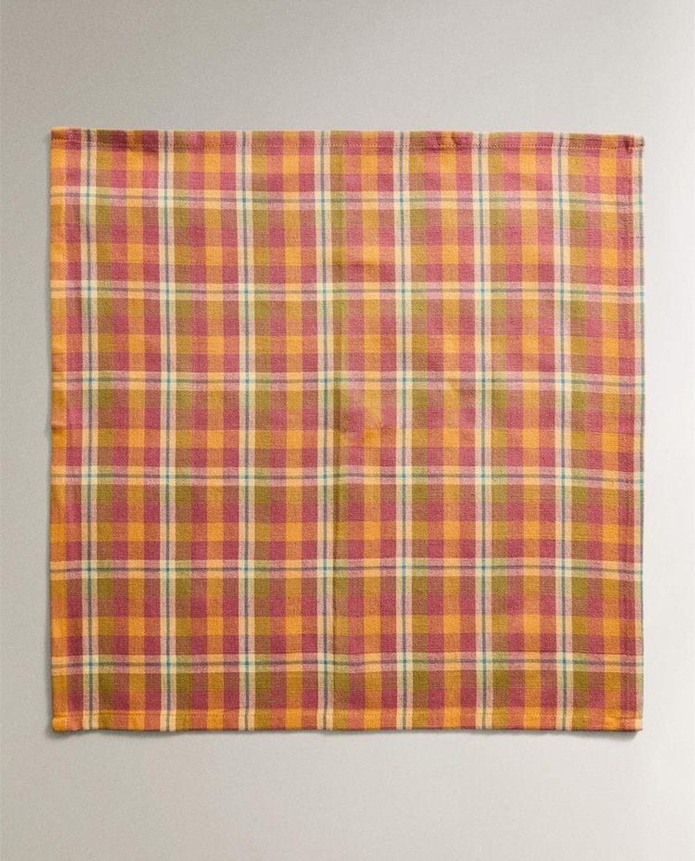 ZARA HOME САЛФЕТКА В КЛЕТКУ (УПАКОВКА ИЗ 2 ШТУК), ОРАНЖЕВЫЙ