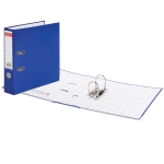 Регистратор 75мм BRAUBERG, покрытие пластик, с уголком, синяя