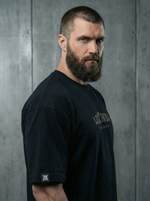 Футболка оверсайз хлопковая черная Legenda Клятва