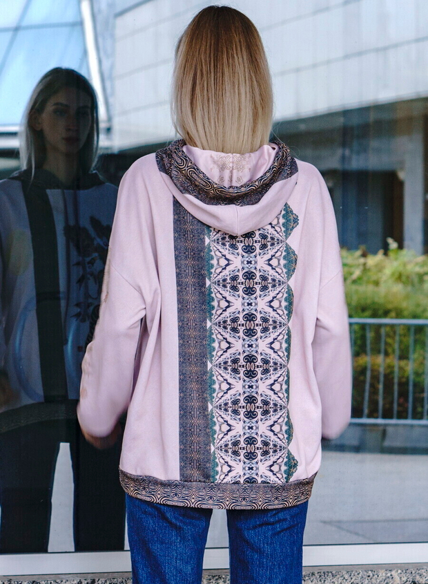 Худи "Тигрица и сороки", по мотивам традиционного вьетнамского лубка